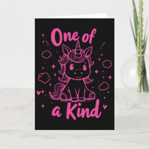 Tarjeta Camiseta de unicornio única y linda de San Valentí