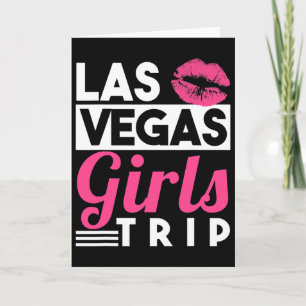 Tarjeta Camiseta de viaje de chicas de Las Vegas para muje