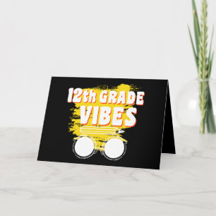 Tarjeta Camiseta de Vibraciones de 12º Grado De vuelta al