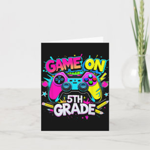 Tarjeta Camiseta de vuelta al cole para jugador de 5º grad