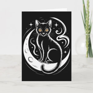 Tarjeta Camiseta de Yoga Meditación Flor de Loto de Gato R