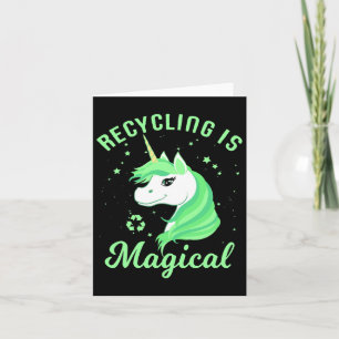 Tarjeta Camiseta del Día de la Tierra del Unicornio Mágico