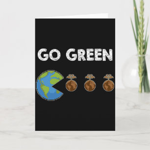 Tarjeta Camiseta del Día de la Tierra Ve Verde_8