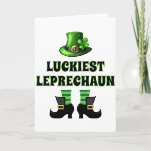 Tarjeta Camiseta del día de San Patricio del duende más af