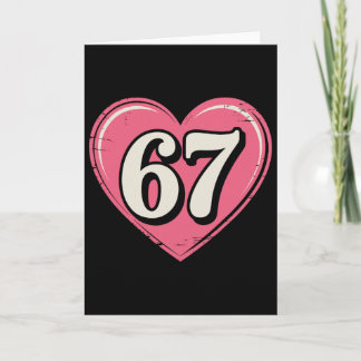 Tarjeta Camiseta del Día de San Valentín 67 6 7 Meme Diver