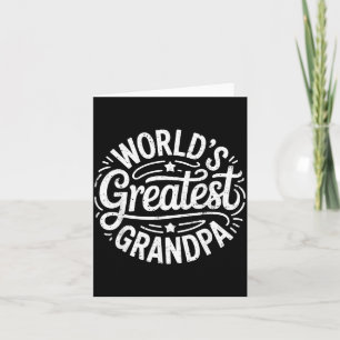 Tarjeta Camiseta del mejor abuelo Papa Hombres Día del Pad