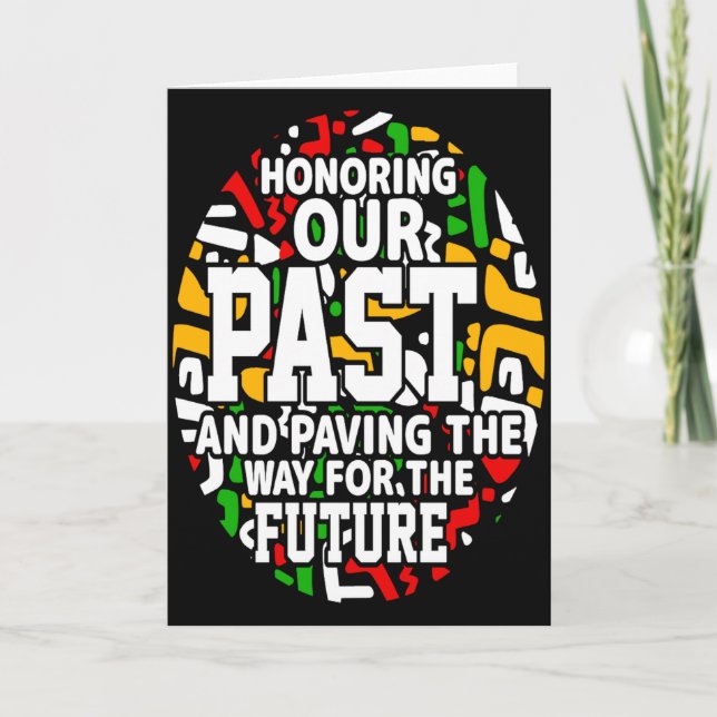 Tarjeta Camiseta del Mes de la Historia Negra Orgullo de N (Anverso)