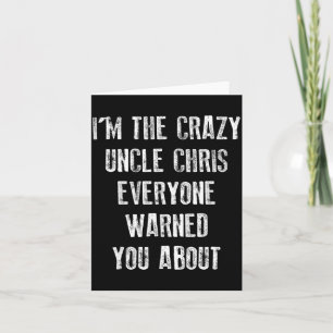 Tarjeta Camiseta del tío loco Chris Reunión familiar Día d