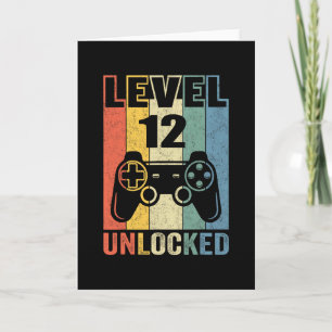 Tarjeta Camiseta desbloqueado nivel 12 divertido jugador d