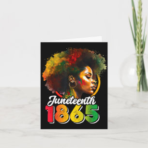 Tarjeta Camiseta día de la independencia de Juneteenth par