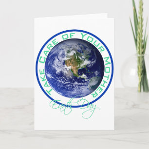 Tarjeta Camiseta Día de la Tierra Cuida a Tu Madre _1