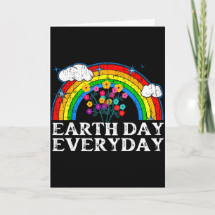 Tarjeta Camiseta Día de la Tierra Todos los Días para Muje