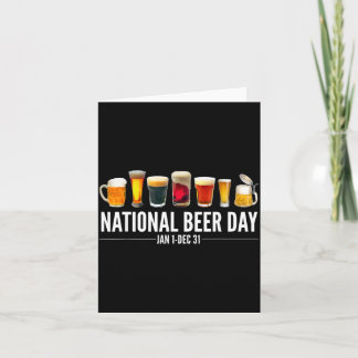 Tarjeta Camiseta DÍA NACIONAL DE LA CERVEZA Hombres Mujere