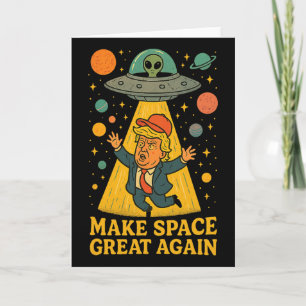 Tarjeta Camiseta Divertida Abducción Alien Trump Ovni Espa