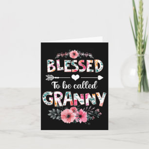 Tarjeta Camiseta Divertida Abuela Bendita por ser llamada 