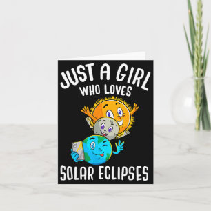 Tarjeta Camiseta Divertida Ama Eclipses Solares Sol Luna