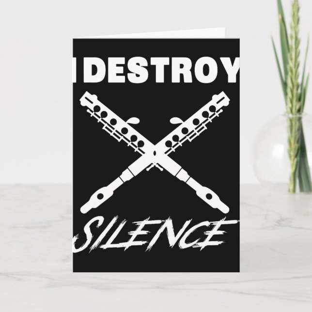 Tarjeta Camiseta Divertida Ccolo - Destruyo el Silencio Gi (Anverso)