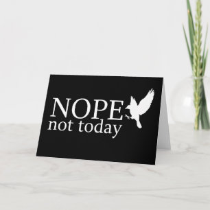 Tarjeta Camiseta divertida con actitud de pollo, regalo pa