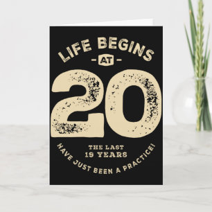 Tarjeta Camiseta divertida cumpleaños 20 edad 20 años_2