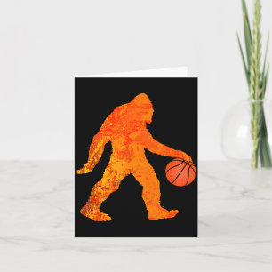 Tarjeta Camiseta Divertida de Baloncesto Bigfoot Para Chic