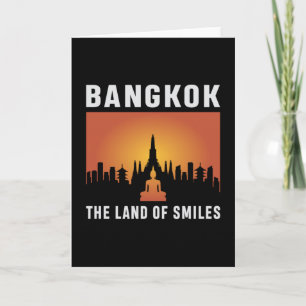 Tarjeta Camiseta divertida de Bangkok Tailandia Ciudad Pai