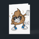 Tarjeta Camiseta divertida de caca haciendo dab - Emoticon<br><div class="desc">Camiseta divertida de caca haciendo dab - Emoticono divertido Me cacé hoy Regalo _1</div>