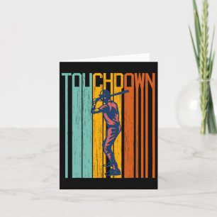 Tarjeta Camiseta divertida de fútbol americano de Touchdow