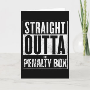 Tarjeta Camiseta Divertida de Hockey Fuera de la Caja de P