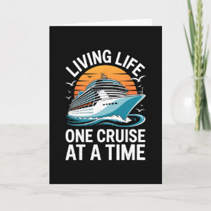 Tarjeta Camiseta Divertida De La Vida En Un Crucero A La V