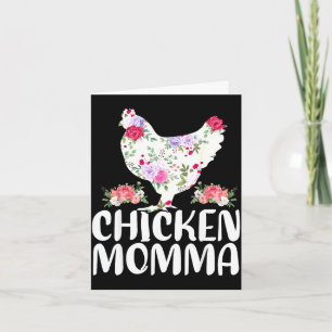 Tarjeta Camiseta divertida de mamá gallina para mujeres dí
