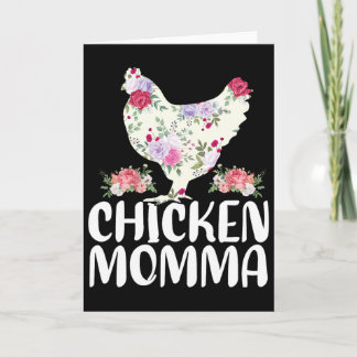Tarjeta Camiseta Divertida de Mamá Pollo para Mujeres Día