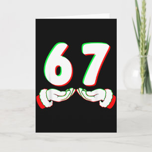 Tarjeta Camiseta divertida de Navidad 67 Meme para hombres