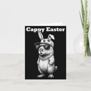 Tarjeta Camiseta divertida de Pascua de carpincho con cone