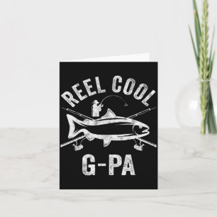 Tarjeta Camiseta divertida de pescador para hombre Abuelo 