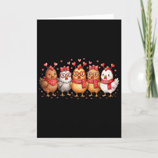 Tarjeta Camiseta divertida de pollo de San Valentín para m