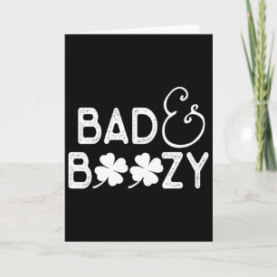 Tarjeta Camiseta Divertida de San Patricio para Beber