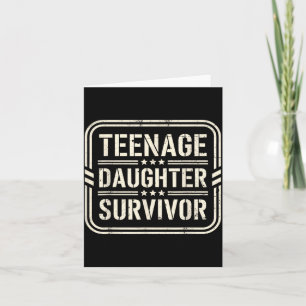 Tarjeta Camiseta divertida de superviviente de hija de Nag