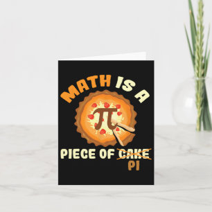 Tarjeta Camiseta Divertida del Día de Pi Las Matemáticas S