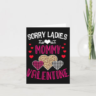 Tarjeta Camiseta divertida del día de San Valentín Lo sien