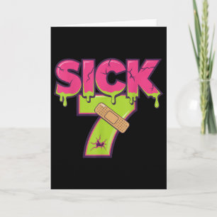 Tarjeta Camiseta divertida del meme de los siete Sick Six