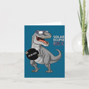 Tarjeta Camiseta Divertida Eclipse Solar Rex 04 08