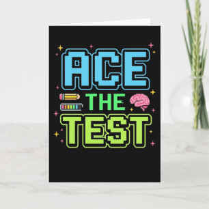 Tarjeta Camiseta Divertida Estudiante Examen Superar El Ex