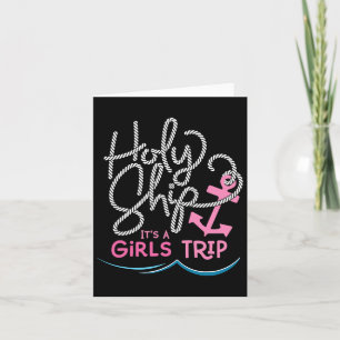 Tarjeta Camiseta divertida para chicas viajeras en crucero
