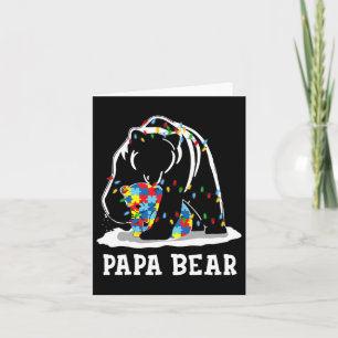 Tarjeta Camiseta divertida para hombre Oso Papá Conciencia