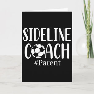 Tarjeta Camiseta divertida para padres entrenadores de fút