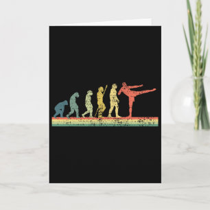 Tarjeta Camiseta divertida regalo evolución Kickboxing pat