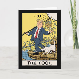 Tarjeta Camiseta Divertida Trump El Loco Tarot Carta Diver