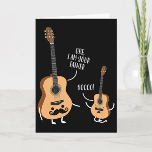 Tarjeta Camiseta Divertida Uke Soy Tu Padre Ukulele Guitar