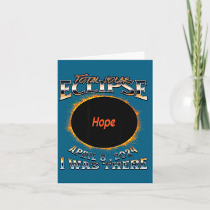 Tarjeta Camiseta Eclipse Solar Espero Indiana Allí