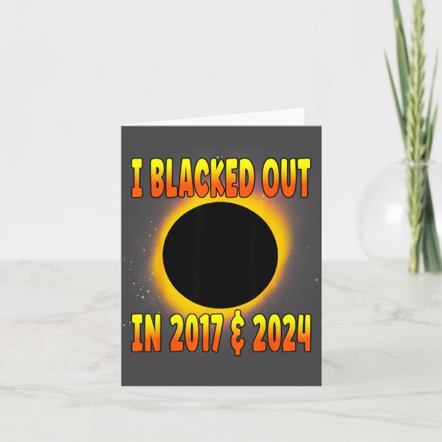 Tarjeta Camiseta Eclipse Total Solar 2017 (Anverso)